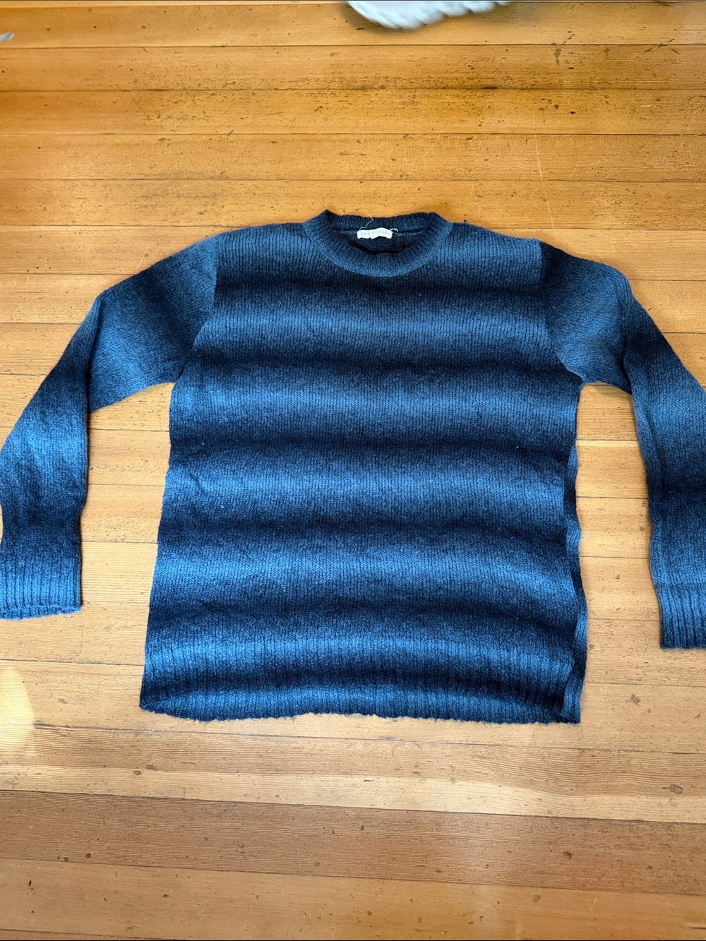 Women’s Blue Crewneck Knit Sweater